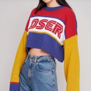 Ragged Priest Loser cropped sweater